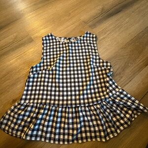 Checkered Sleeveless Top